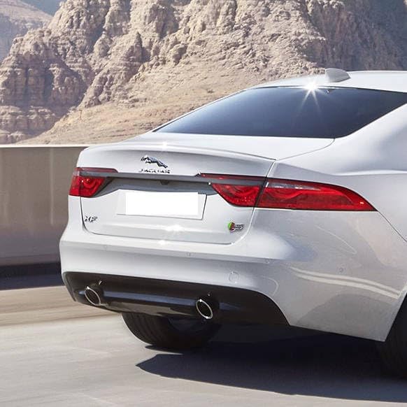 AULPEE Decal Compatible with Rear Emblem XE XF XJ F-Type F-PACE Trunk Emblem Leopard Jagvar Rear Letter Sticker Jagvar Panther Fender Decal (Rear Chrome)