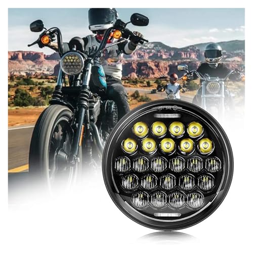 Phare de moto LED 5.75 pouces 75W Cree idéal pour vos road trips en Sportster et Softail