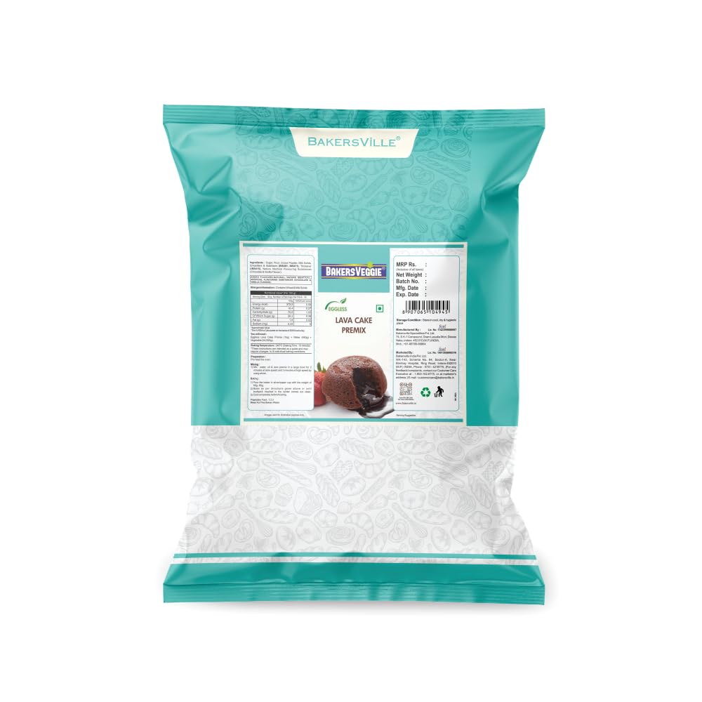 Bakersveggie Eggless Cake Premix, 1 Kg (Lava Cake Premix) (B08641NLF4) Amazon Price History, Amazon Price Tracker