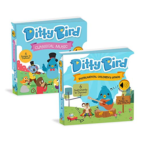 Kaplan Early Learning Company Ditty Bird Instrumental and Classical Song Books - Set of 2