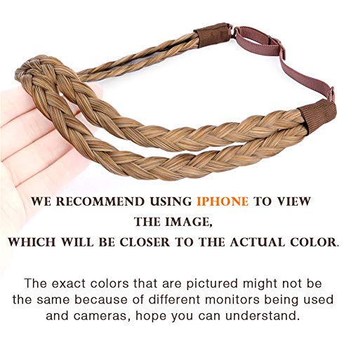 Diguan Double Three Strand Synthetic Hair Braided Headband Hairpiece Extension Women Girl Beauty Accessory thumb #1