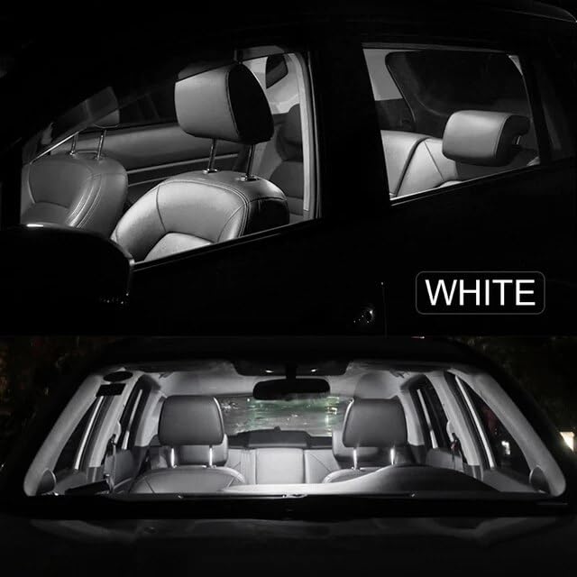 Automobile - 9Pcs For Chevrolets Chevys Captiva 2006-2008 2009 2010 2011 2012 2013 2014 2015 LED Interior Map Dome Light Kit Car Led Bulbs (White)