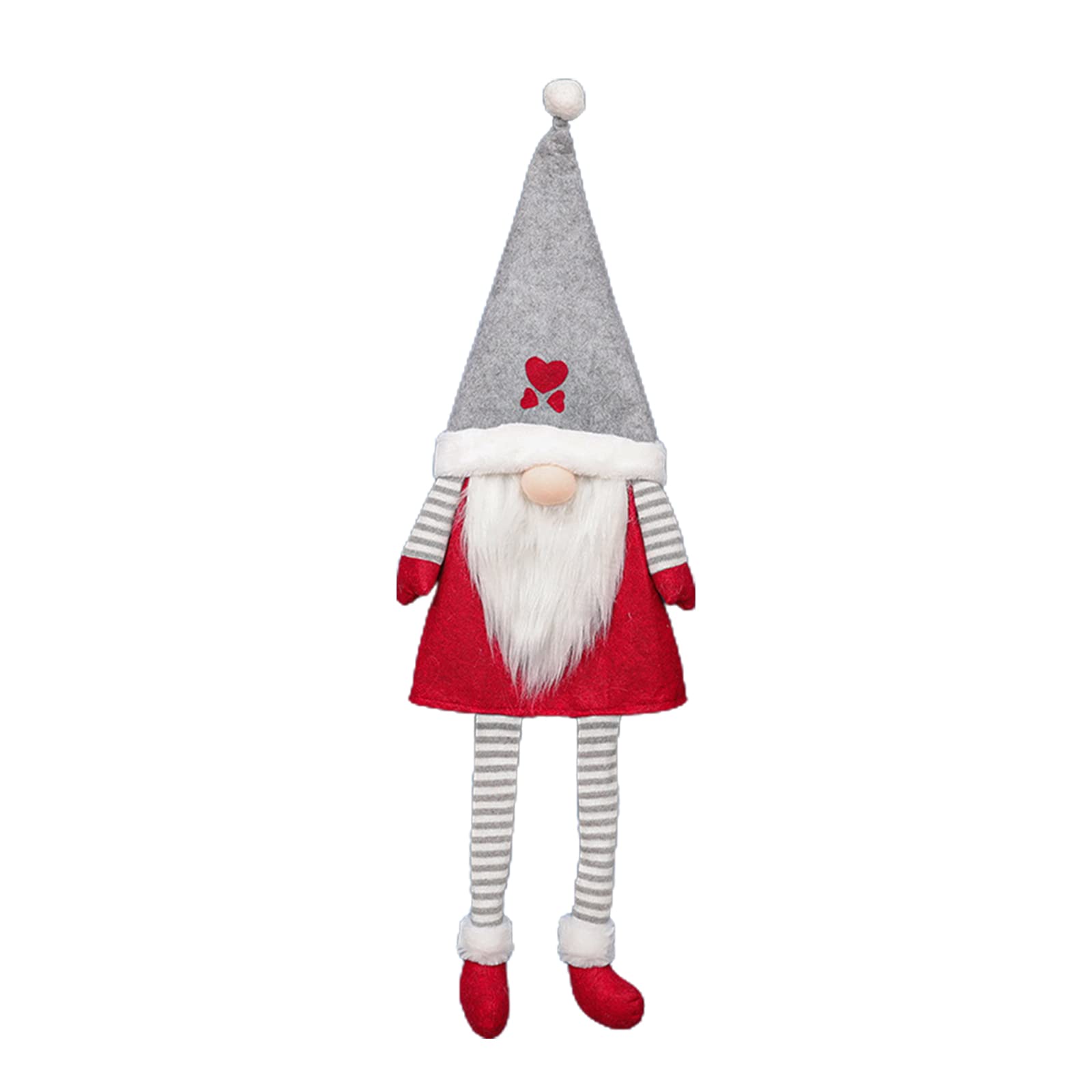 Buxuaaaa Girls Grey Christmas Tree For Doll Rudolf Tomte Swedish Rudolf Plush Christmas Decor For Housewarming Faceless Dolls For