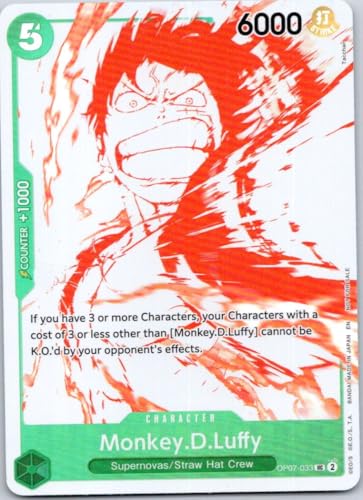 One Piece Monkey.D.Luffy Rare Card OP07-033 Trading Card
