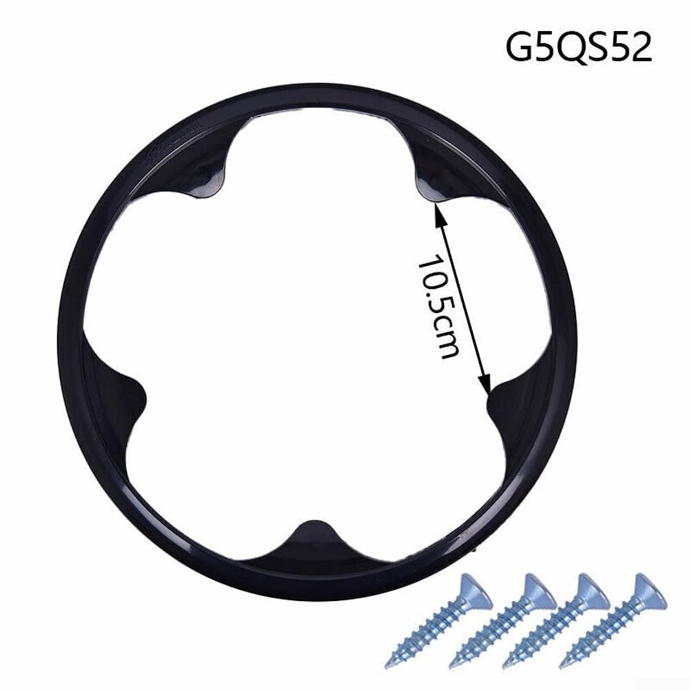 Protezione per guarnitura per bicicletta, in plastica, protegge le pedivelle dall'usura, facile da installare e pulire, si adatta alla maggior parte delle biciclette nero (G5QS52)