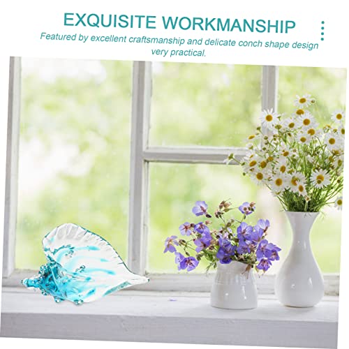 Décoration de conque en verre UKCOCO idée cadeau ornement de table - 5