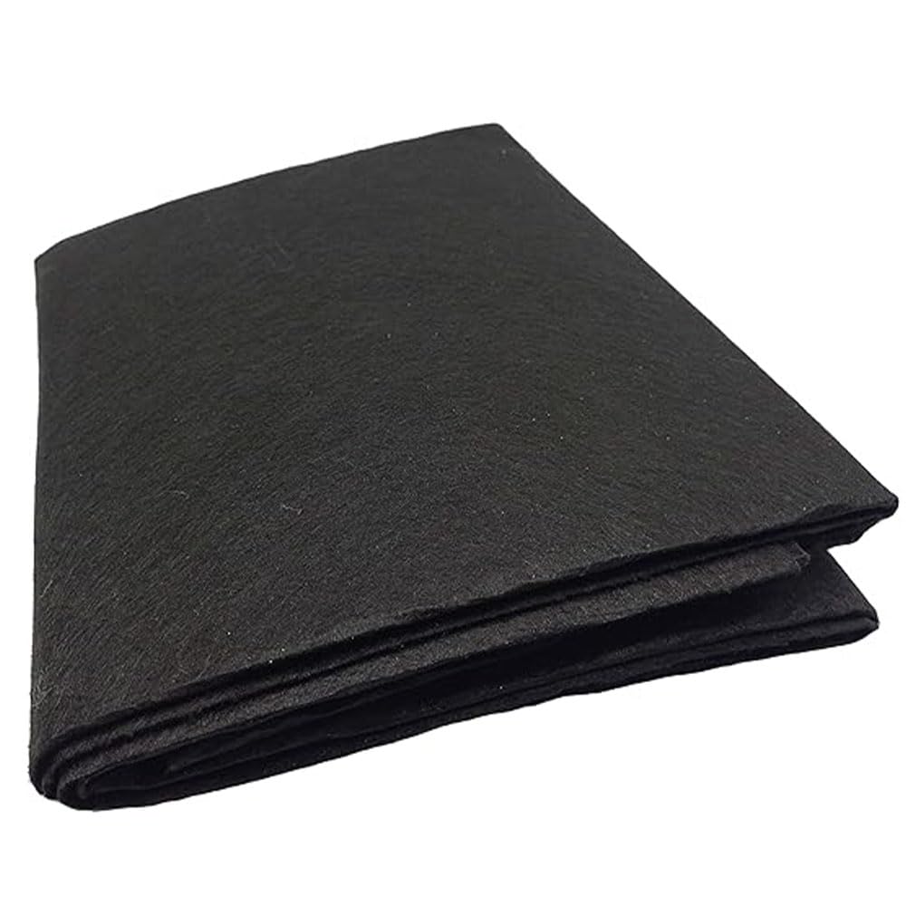 Felt Cloth Stiff (Hard) Size 44" x 36", Full metre, Used in Art & Craft,Cutouts, Decorations, School Projects, DIY etc (Black)-image-1