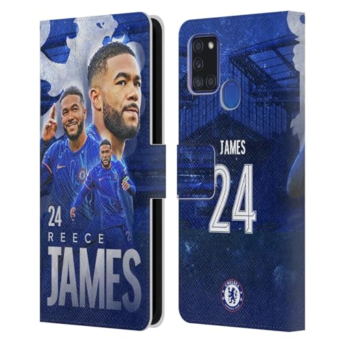 Coque Chelsea FC Samsung A21s Étui Portefeuille Reece James