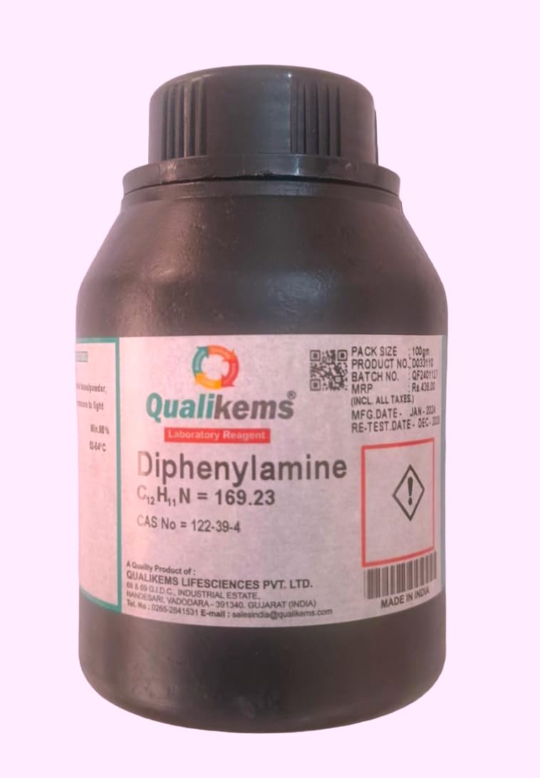 QUALIKEMS Diphenylamine 100gm CAS NO 122-39-4 (Lab use only)-picture-14