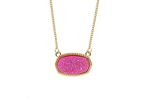Stone Light Weight Fashion Trendy Pendant Necklace-Luxurious Long Necklaces for Women and Girls