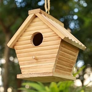 STARSWR Bird House Outside ClearanceOutdoor Birdhouse for Bluebird Finch CardinalsHanging Wooden Bird Houses Easy to Clean Ventilation