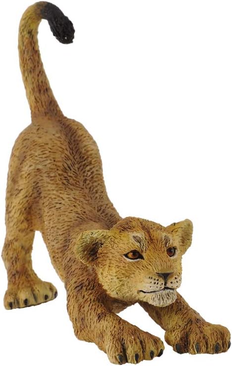 CollectA Wildlife Lion Cub (Stretching) Miniature Toy Figure