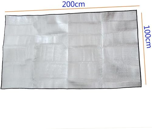 Miniatura 2 de TOYANDONA Alfombrilla de campamento a prueba de humedad, manta de picnic ligera al aire libre con película de aluminio, alfombra plegable para