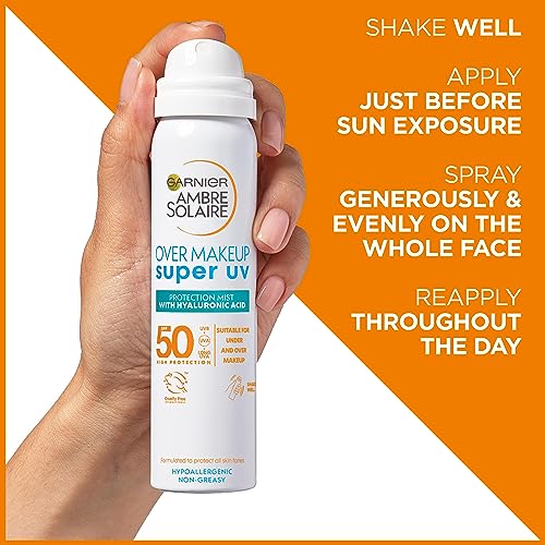 Garnier Ambre Solaire Over Makeup Super UV Protection Mist - 75 ml (SPF 50) – Ansicht 5