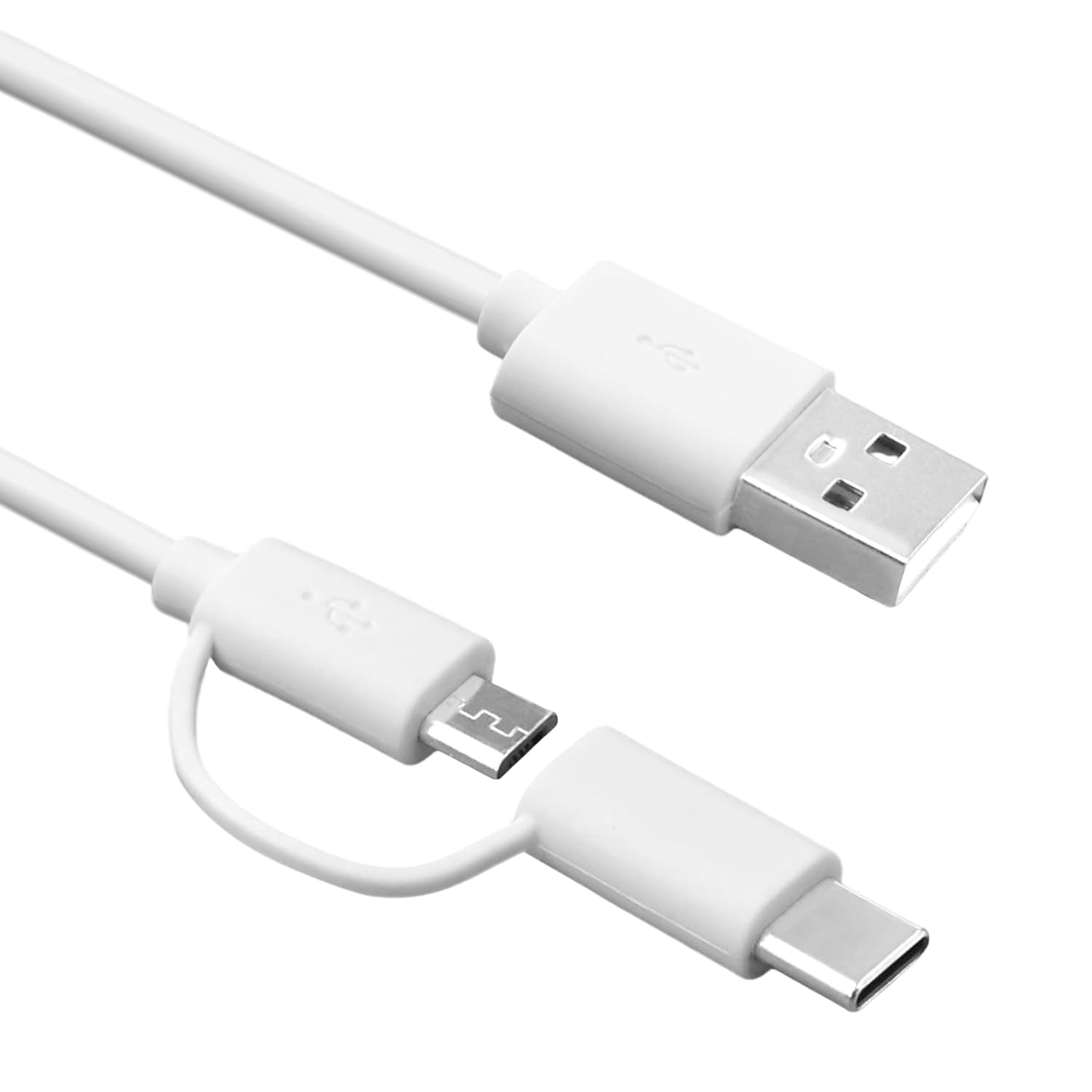 Kindle Fire Tablet Charger, HD 7, 8, 9, 10, HDX 7” 8.9”, Paperwhite, Oasis E-Reader, Dot 2nd Gen - 9W Power Cord with USB-C & Micro USB Cable