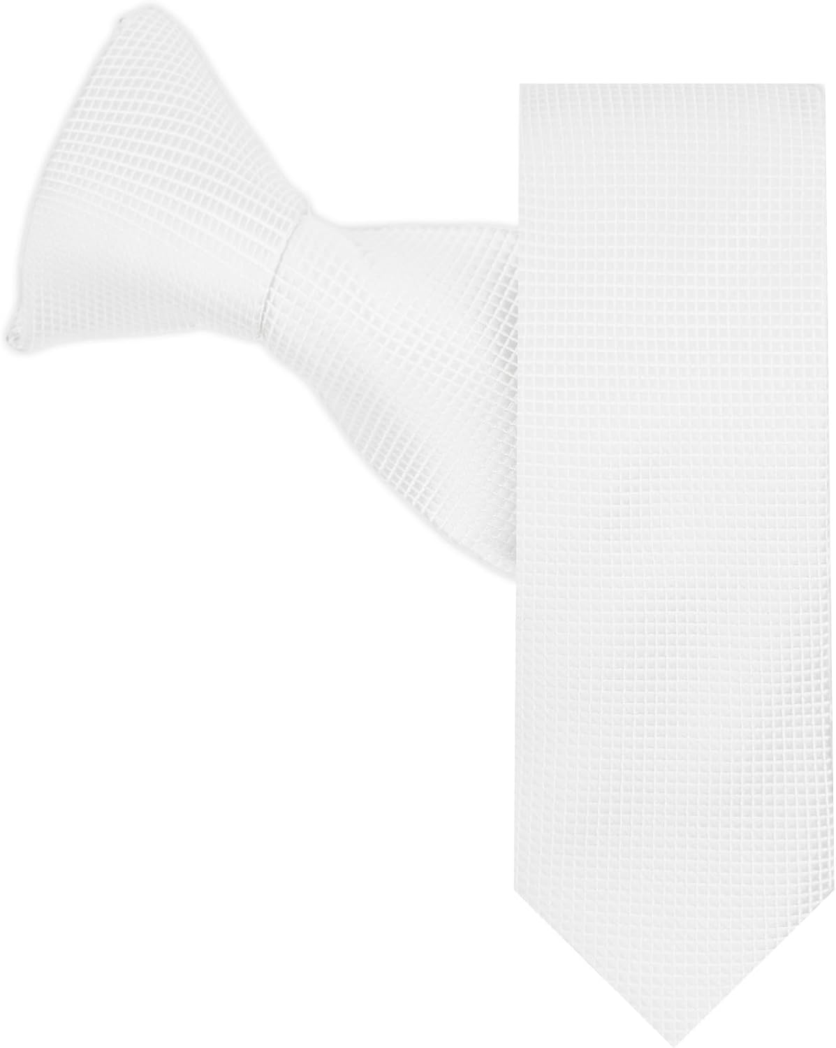 Jacob Alexander Boys' Woven Subtle Mini Squares 14-inch Clip-On Neck Tie