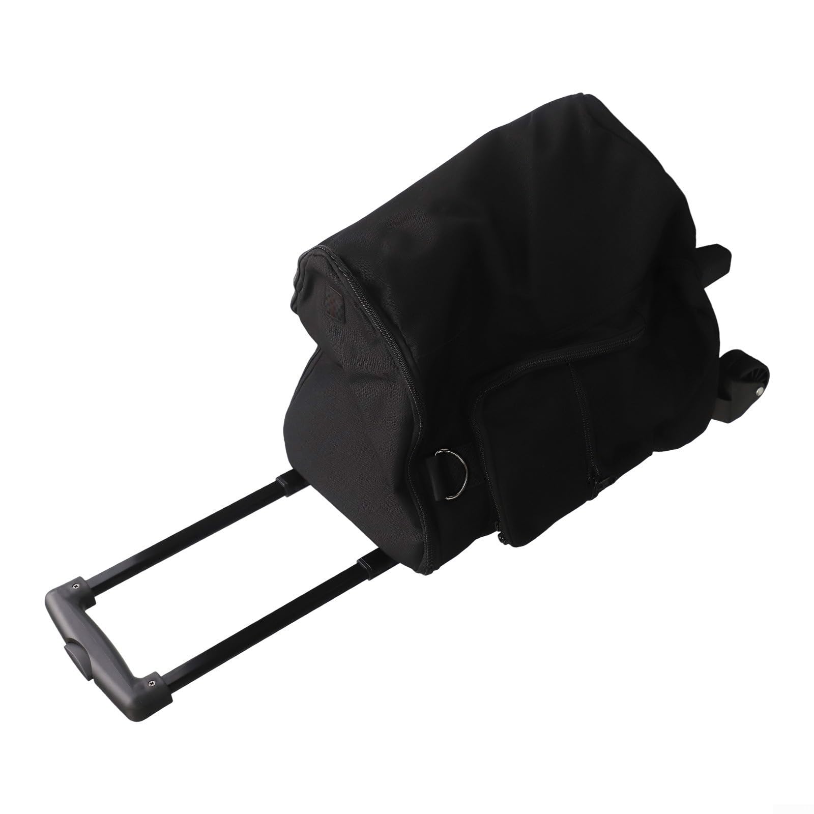 Custodia per altoparlanti in nylon nero per Bose S1 Pro/S1 Pro+, asta retrattile, ruote lisce e scomparti per accessori multitasche, 31 x 27,5 x 45 cm