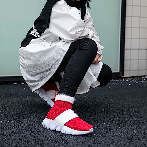 Hetios Girls Sneakers Running Shoes High-Heeled Socks Shoes Boys Athletic Sneakers Kids Sock Shoes (Toddler/Little Kid/Big Kid)2