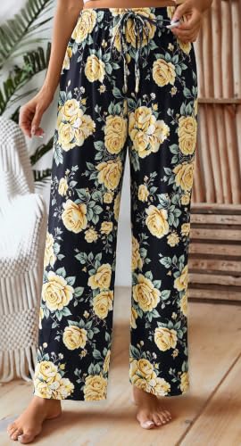 Image of X-Image Women Comfy Casual Pajama Pants with Pockets & Drawstring