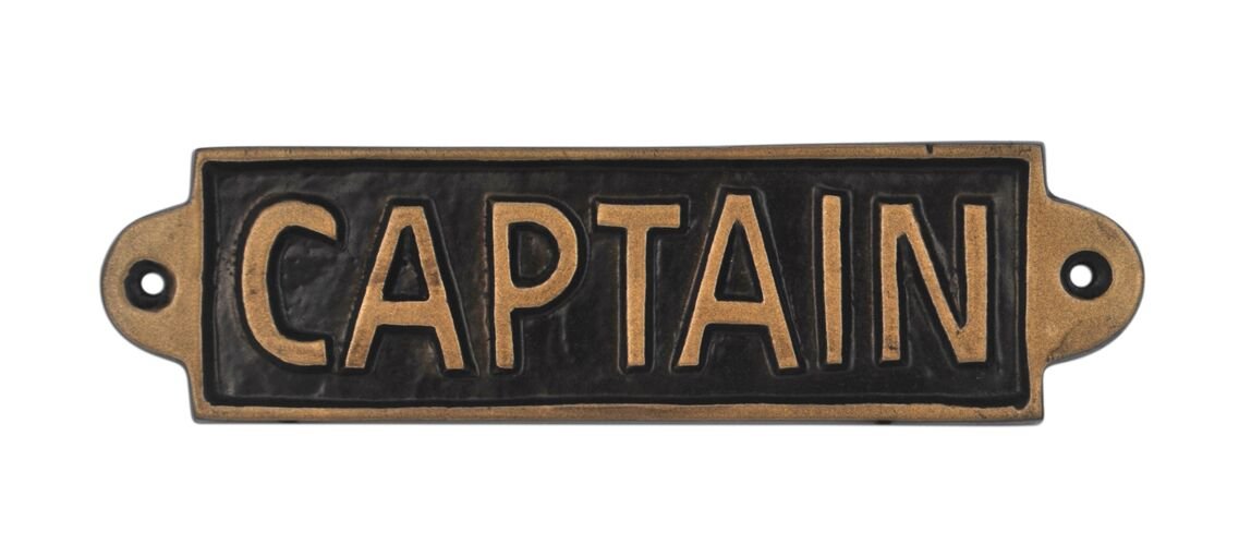 Door Sign, 4 x 16 cm, Black