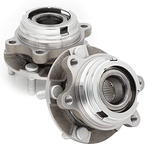 513296 Pair Front Wheel Hub Bearing Assembly Compatible with Nissan Altima 07-18 / Maxima 2009-18 / Murano 2009-18 / Pathfinder 13-19 / Infiniti JX35 2013 / Infiniti QX60 2014-18