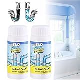 Leistungsstarker Spül- und Abflussreiniger, Rohr-Dredge-Deodorant, Abflussreiniger, leistungsstarker Schaum, desodoriert verstopfte Waschbecken- und Abflussreiniger, Pulver