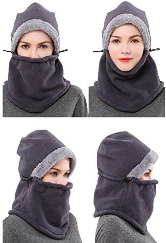 1/2 Pack Winter Balaclava Fleece Hood Thermal Sport Ski Mask Cold Weather Face Cover Hats Unisex