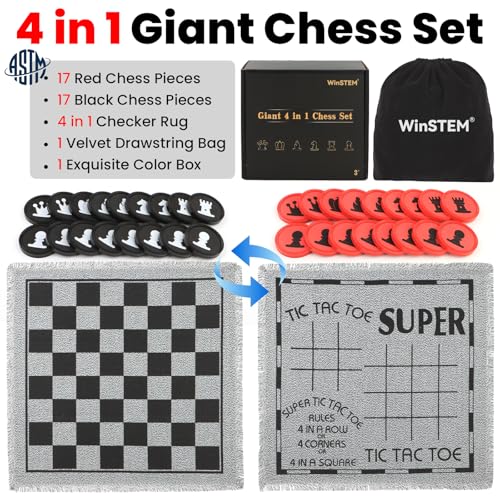 Giant 4 in 1 Chess Set miniatura 2