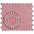 SomerTile FTC1TRGBSH Tribeca 1" Hex Glossy Blush 10.25" x 11.88" Porcelain Mosaic Floor and Wall Tile, Pink, 10
