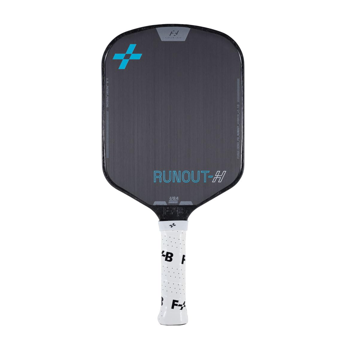 F+B Sports Runout Series - Pro Pickleball Paddle, Lightweight with T700 Carbon Fiber Face, Fusion Fiber Grip & Edge, 12.7mm USA-Made PP Honeycomb Core
