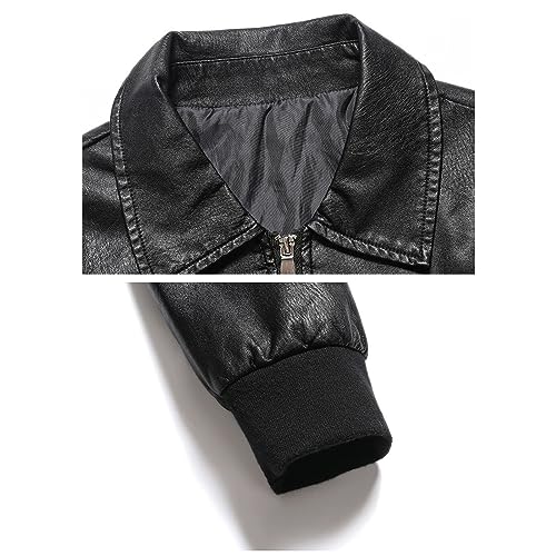 Chaqueta de cuero sintético para hombre talla XL miniatura 5