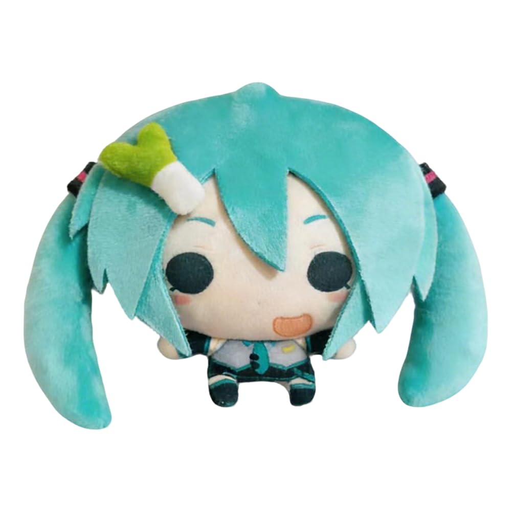 Tongyundacheng Miku Plush Figure, 12cm Anime Cute Miku Soft Figure, Cartoon Stuffed Backpack Pendent, Collectible Gifts for Fans