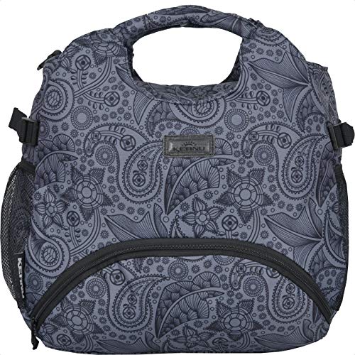 KEANU Yoga Pilates Sporttasche Damen Fitnesstasche Mercy Nassfach Mattenhalter Fitness Sport Shopper Tasche (Black Jacquard)