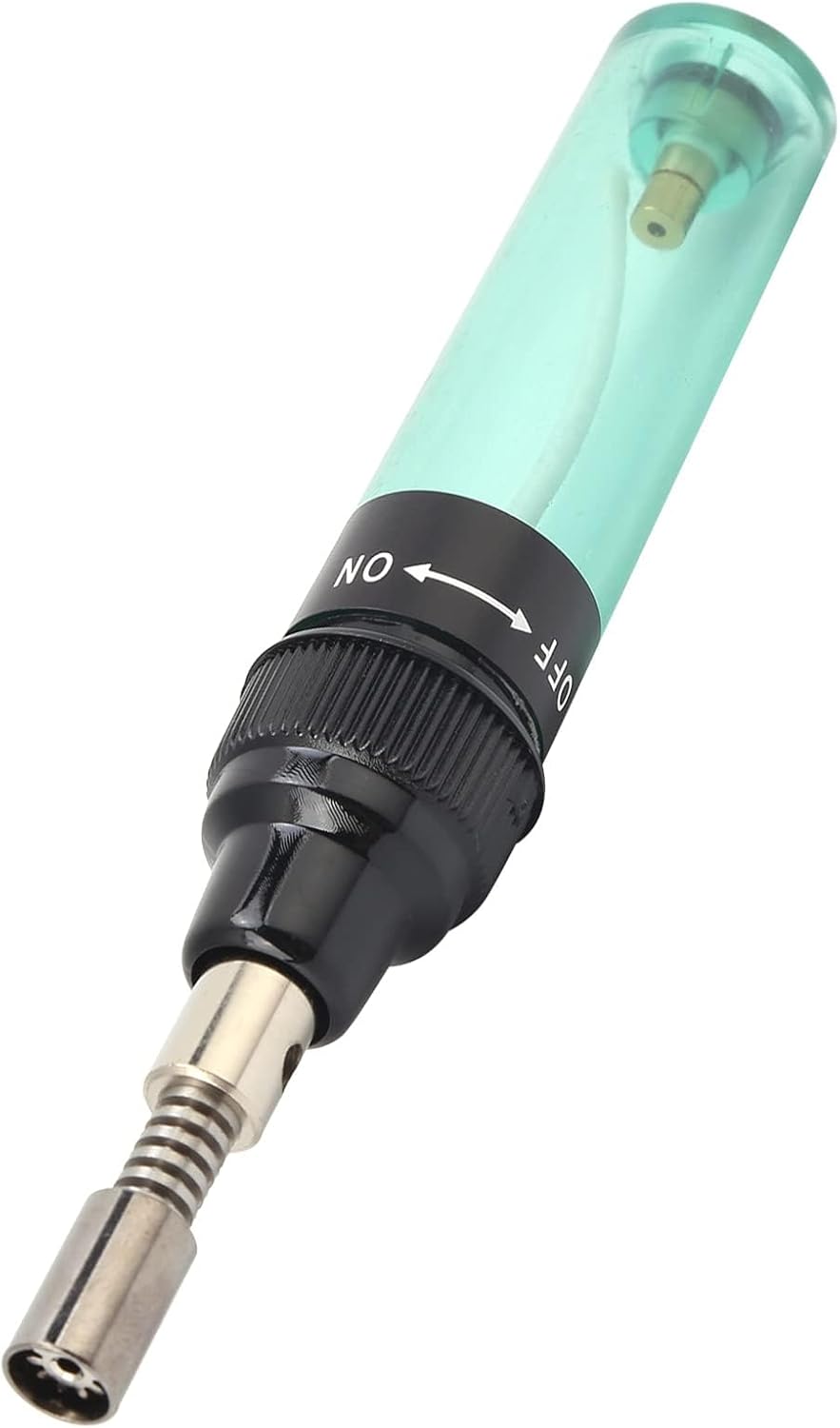 Gas Soldering Iron Pen, Gas Blow Torch Soldering Iron Guns Pen Torch Tool Refillable Pure Butane Gas Solder Handheld Tool(Transparent Green)