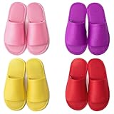 Disponible en lots multiples – Ensemble pratique de chaussons pour invités: Ces chaussons d’intérieur sont proposés en lots de 4, 6 ou 8 paires et disponibles en tailles: S / M / L / XL, afin de répondre facilement aux besoins des membres de la famille et des invités.