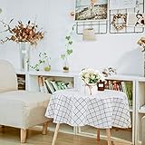 Artificial Flowers with Vase, Realistic Hydrangea Roses Silk Flowers Arrangements, Fake Flowers in Pot for Home Decoration, Wedding Table, Window, Living Room, Bedroom, Office, Party Deco (White) - Image 4