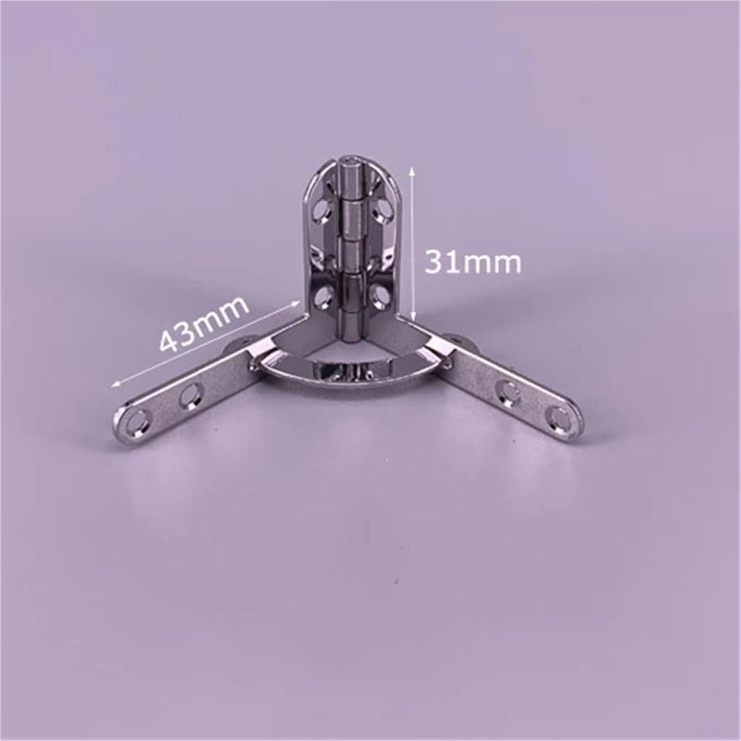 90°Angle Wooden Box Supports Hinge Gold/Silver Iron 4Pcs ﻿(Silver)