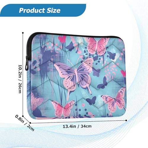 Funda para portátil de 13-14 pulgadas impermeable con mariposas miniatura 3