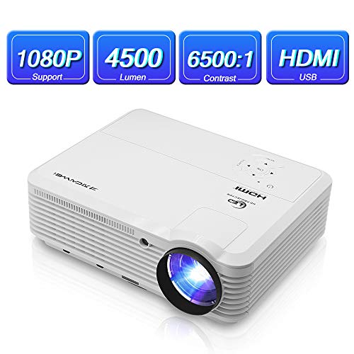 HD 4600 Lumen LCD Video Projector HDMI 1080P Support Max 200" Multimedia Home