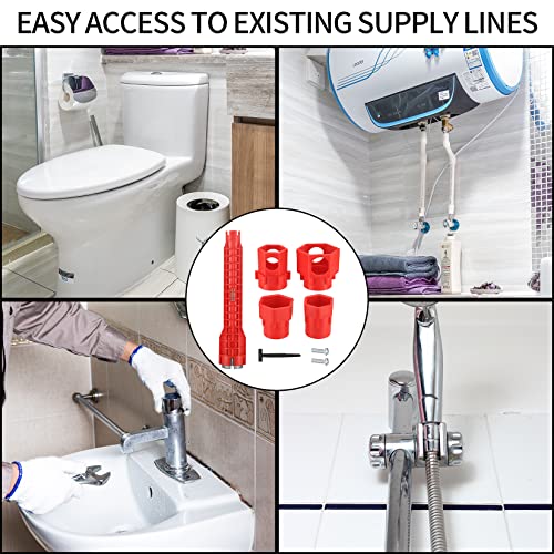 Faucet Wrench 14-In-1, Sink Wrench Plumbing Tools, Basin Wrench, Faucet Sink Drain Installer Tools, Multifunctional Plumbing Wrench Tool For Basin/Sink/Bathroom/Kitchen/Plumbing/Toilet Bowl Wrench #TOP6