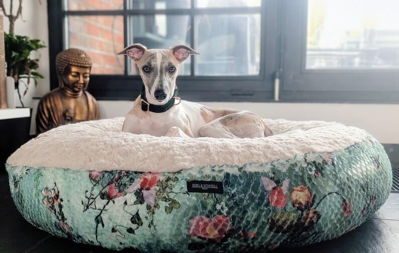 EDEL&SCHNELL Hundebett Wechselbezug grün 125 cm Ersatz Bezug Hundebett Flocke Bezüge für Hundebetten aus weichem Plüschstoff