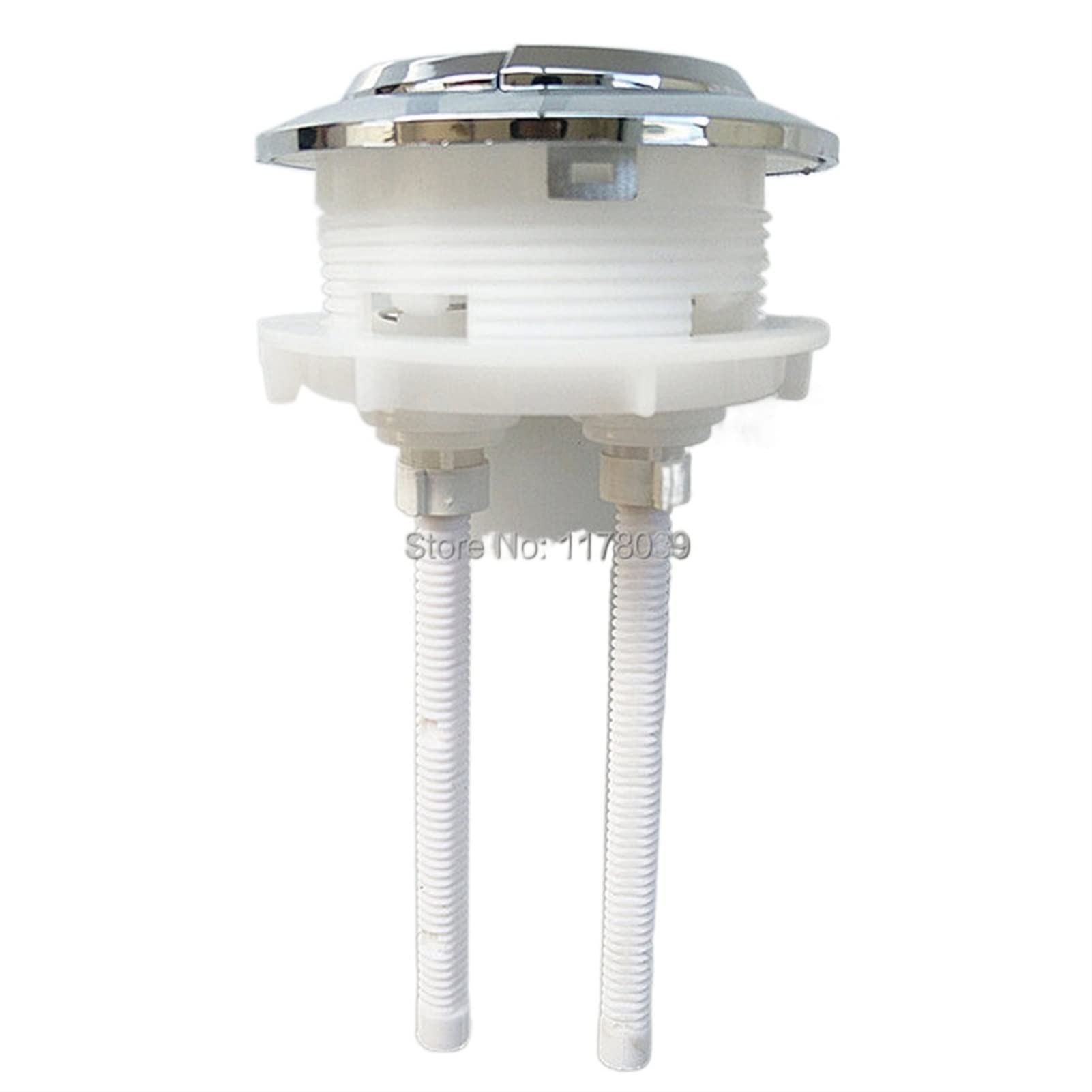 Pulsante di scarico del WC, Diametro di installazione Pulsante WC rotondo 58 mm, coperchio del serbatoio 'acqua Il foro in ceramica deve essere maggiore di 5,8 cm, pulsante del serbatoio WC inferiore