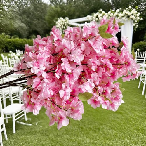 5-piece set of artificial cherry blossom branches for spring and summer interior decoration