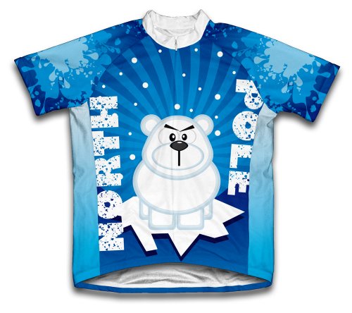 ScudoPro North Pole GRR Short Sleeve Cycling Jersey for Youth - Size M Blue