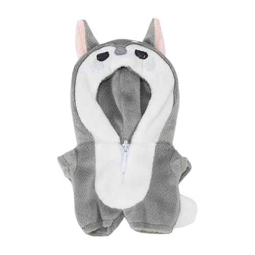 niannyyhouse Ropa de muñeca de felpa de 10 cm, mameluco de dinosaurio y tiburón, body suelto de peluche suave