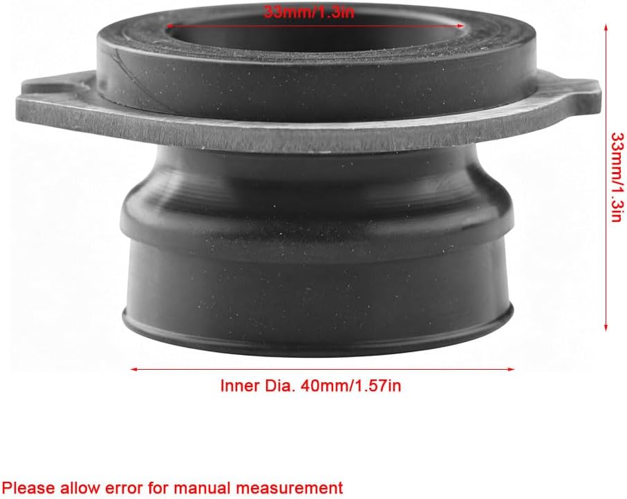 74085 Garbage Disposal Replacement Part fit for InSinkErator E-Series Kitchen Waste Disposers, Flexible Rubber Connector for Home Garbage Disposal, Vibration & Noise Reduction Design, Black (2pcs)
