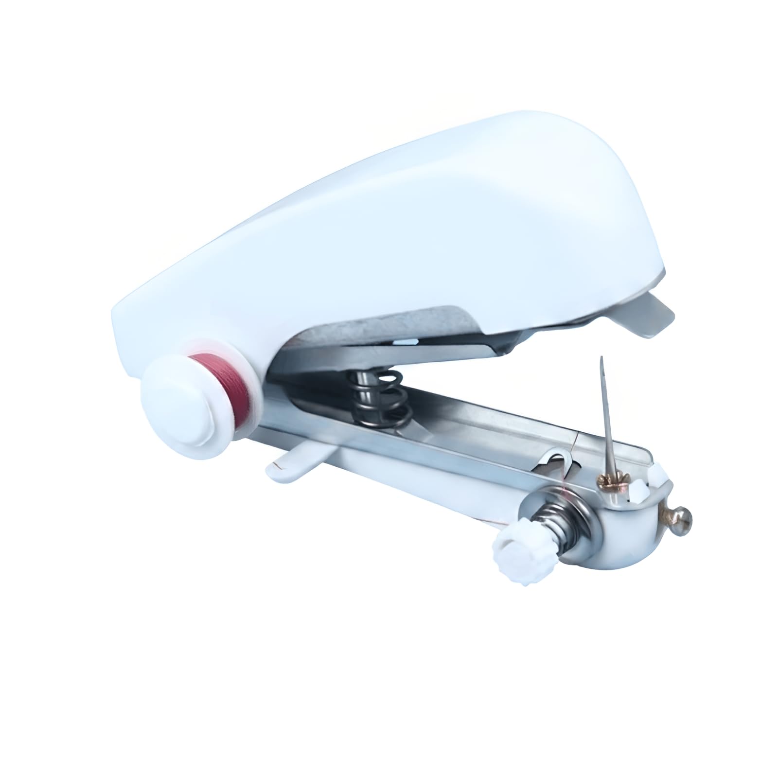 Manual Handheld Mini Sewing Machine, 10 x 7 cm, Blue