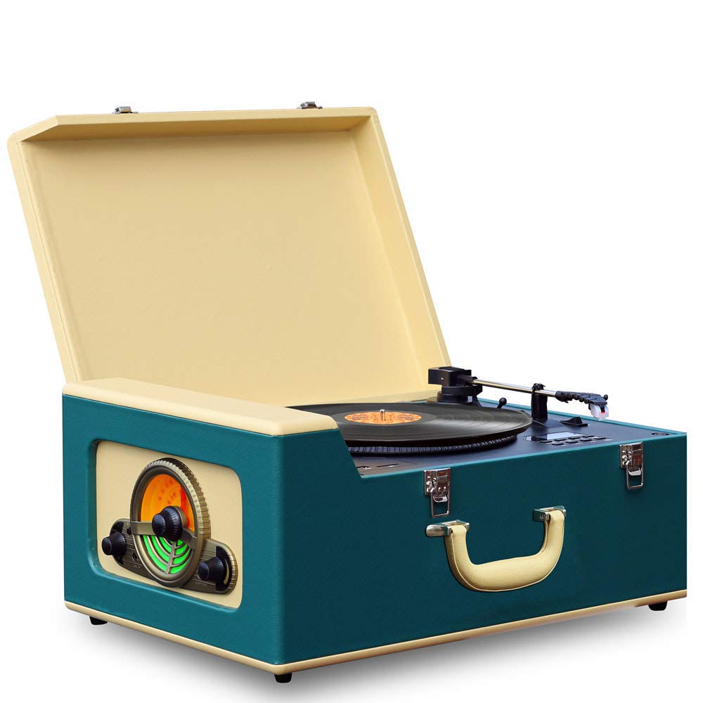 Buy Pyle Vintage Turntable Record Player Bluetooth, CD, USB SD Recorder