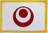 Okinawa Flag Embroidered Iron on or Sew on Rectangular Patch, Size 2.25 inch x 3.25 inch