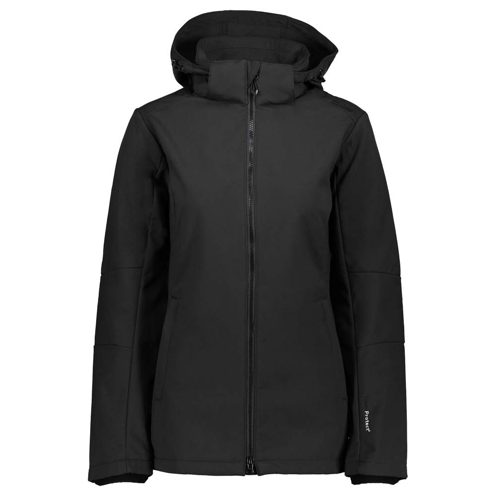 Campagnolo Woman Jacket Zip Hood, Nero